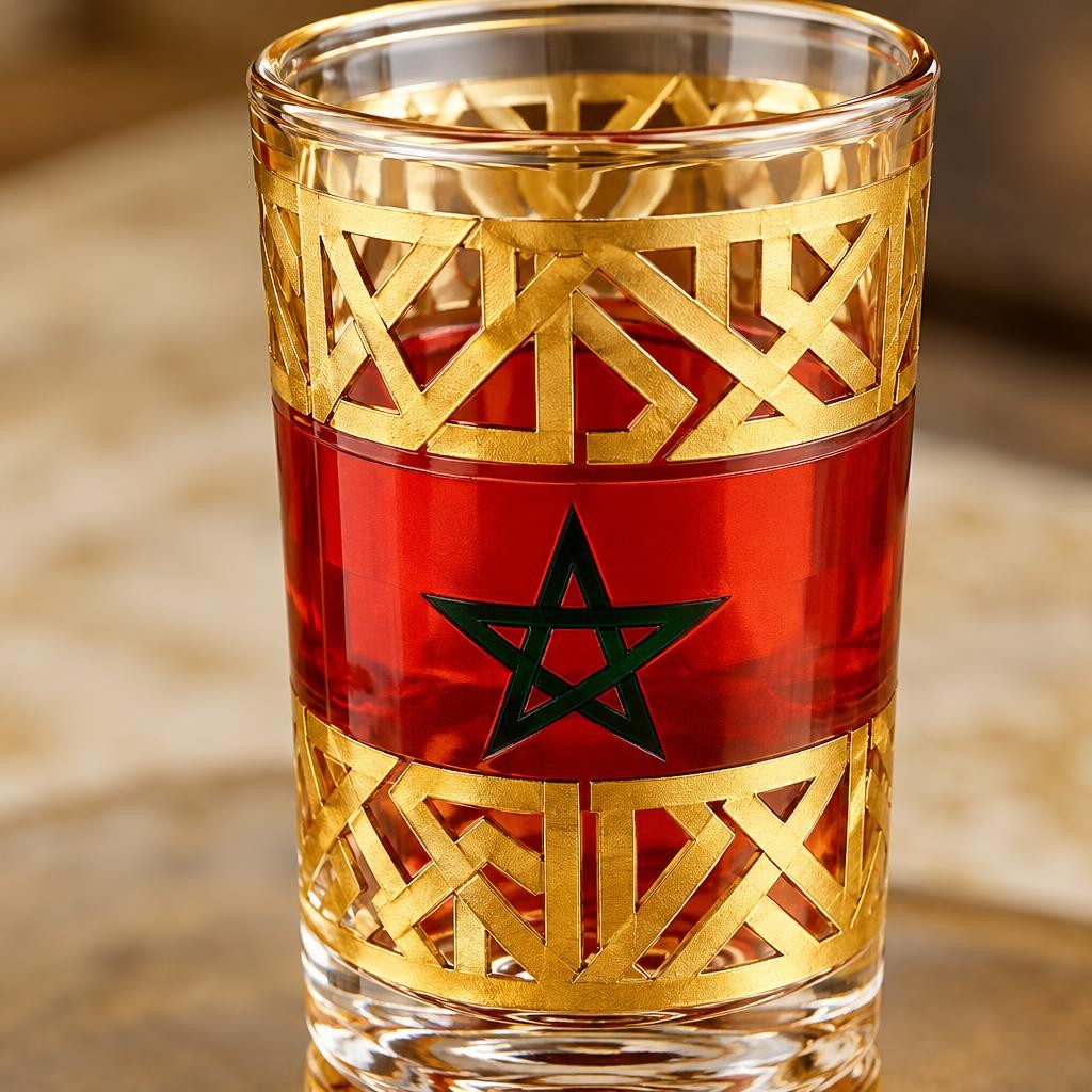 Coffret de 12 verres à thé marocains