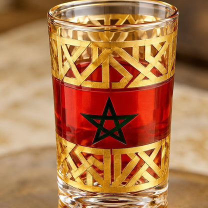 Coffret de 12 verres à thé marocains